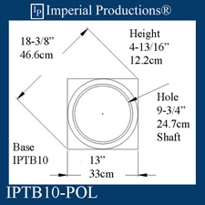 IPTB10 Fits 9-5/8" column