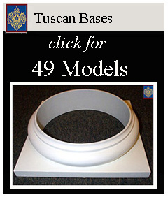 Tuscan Round Bases hollow and solid load bearing