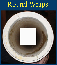 round columns split to wrap a load post