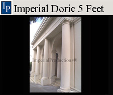 Doric Columns 5 Feet Smooth