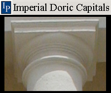 Doric Capitals for Round Column from Imperial