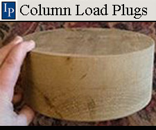 Solid White Oak Load Plugs for Hollow capitals and bases