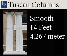 Tuscan 14 Feet Smooth columns