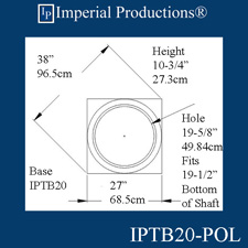 IPTB20 Fits 19-1/2" column