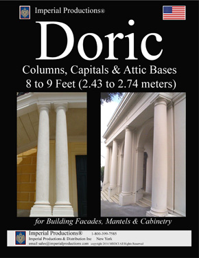 Doric column catalog 8 feet to 9 feet US$