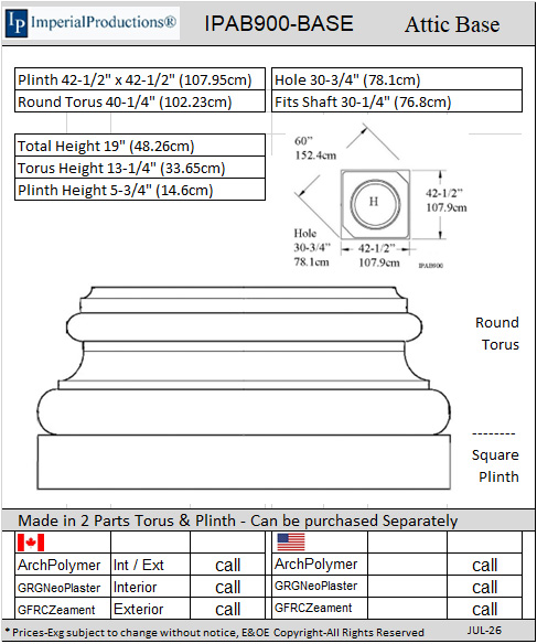 IPAB900 Attic Base