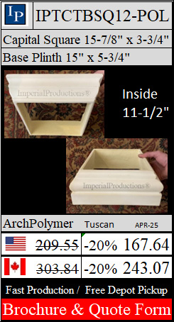 IPTCTBSQ12 Cap and Base Brochure and Quote Form