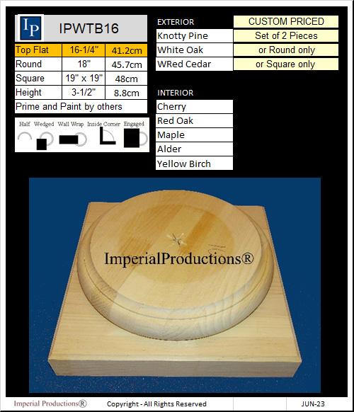 IPWTB16 Price Card