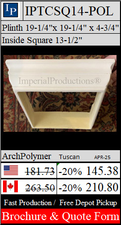 IPTCSQ14 Square Column Capital