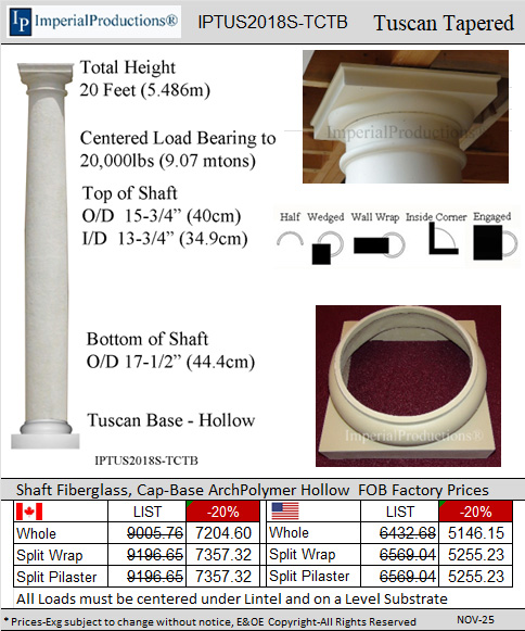 IPTUS2018S-TCTB tuscan column brochure and quote form