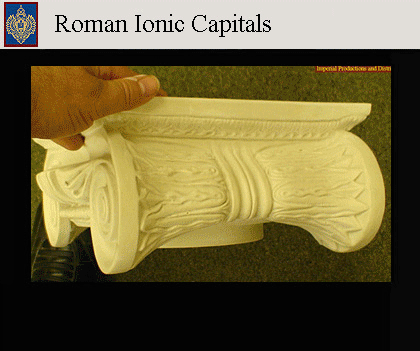 Imperial Productions Roman Ionic Capitals - copyright MRDCI