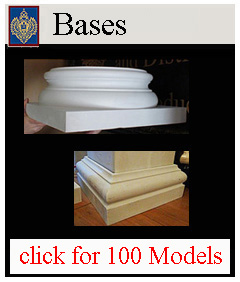 Bases for columns Tuscan and Attic Styles 100 base 
