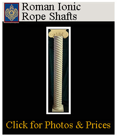 roman ionic rope columns