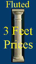 3 Feet Fluted Tuscan columns