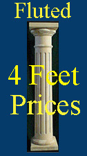 4 Feet Fluted Tuscan Columns