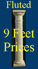 9 Feet Fluted Tuscan Columns