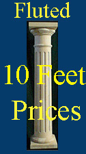 10 Feet Fluted Tuscan Columns