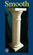 Tuscan smooth columns 